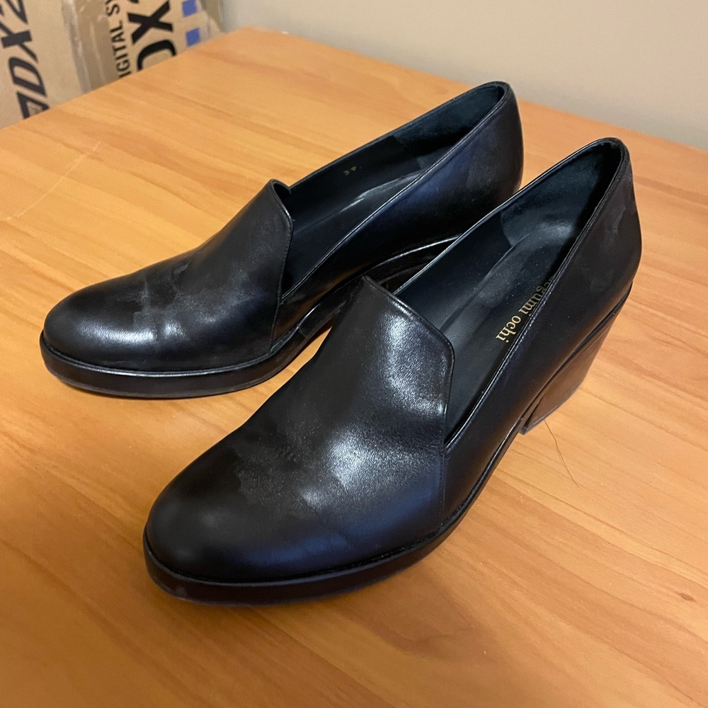 Megumi Ochi Leather Block Heel NIB offers considered